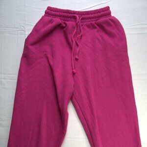 Zara Hot Pink Sweat Pants Womens Joggers, Size Small